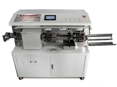 全自動同軸電纜切斷剝皮機 精密加工 線徑3-32mm WPM-9935 - 同軸電纜剝皮機