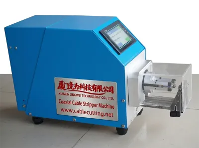 高精度同軸電纜剝皮機 0.1-30mm剝皮長度 9步加工 WPM-28 - 同軸電纜剝皮機