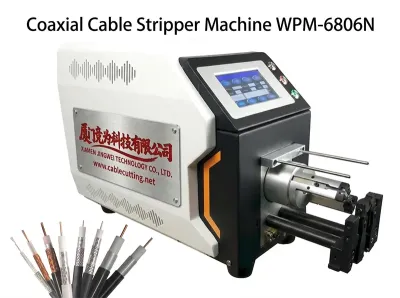 半自動伺服電機同軸電纜剝皮機 精密剝線 WPM-6806N - 同軸電纜剝皮機