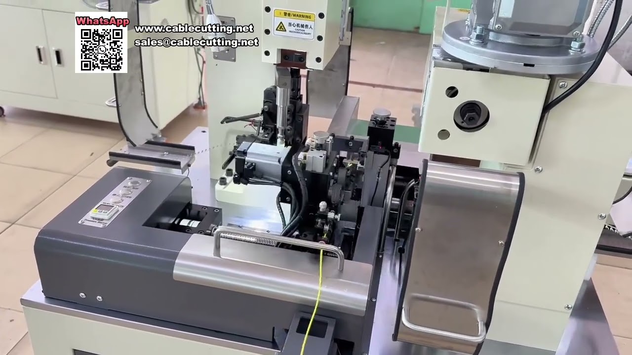 Servo Driven Fully Automatic High Speed Double Head Terminal Crimping Machine Unit
