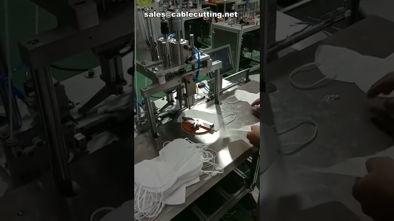 自動化拋棄式口罩N95/FFP2口罩耳帶點焊機
