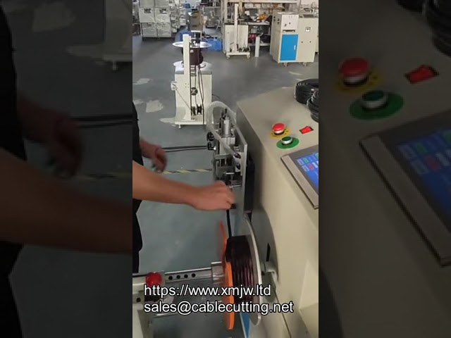 自動繞線捆紮計數裁切一體機｜具線材排序功能的高效電纜加工設備