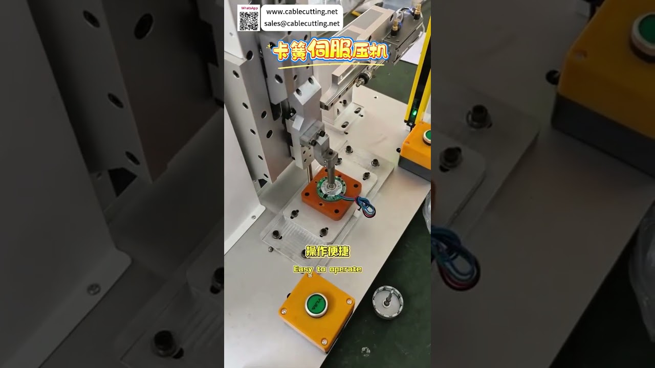 Circlip Servo Press System High Precision Custom Automated Assembly Manufacturing Equipment - Shorts