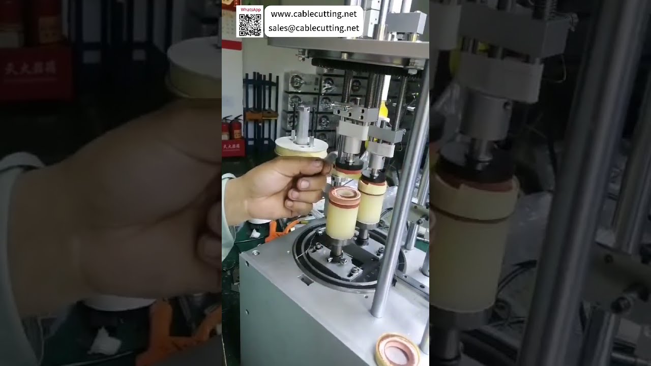 Double Pressure Tape Wrapping Machine Designed To Keep Coil Ends Out Of Film Wire Processing