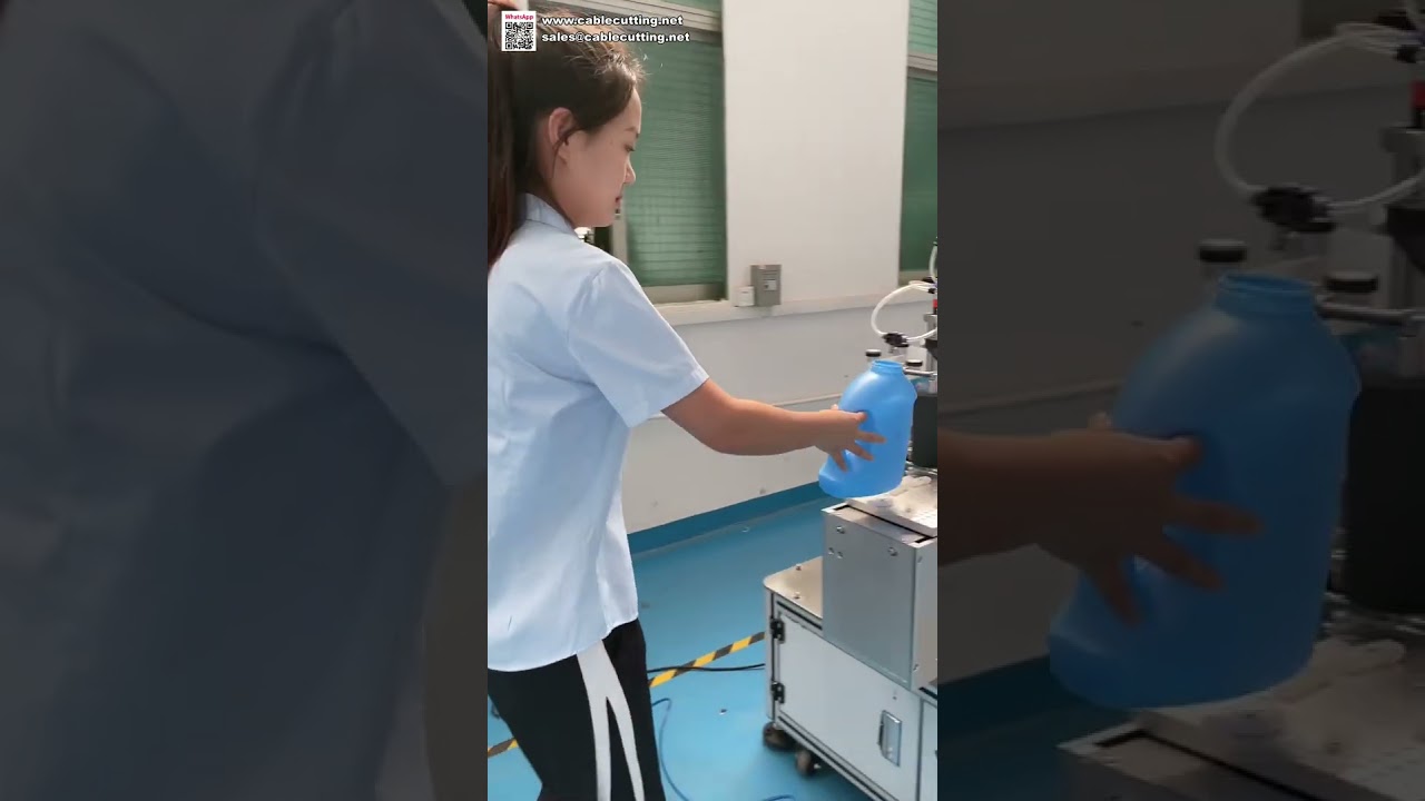 洗衣精瓶自動雙面貼標機 - 高效前後標籤貼附