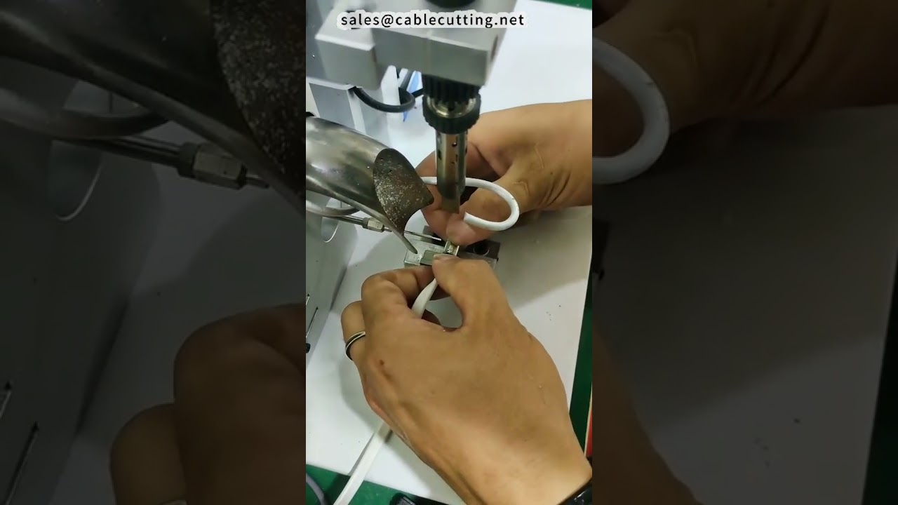 Universal DC Plug Soldering Machine Handles Various Sizes