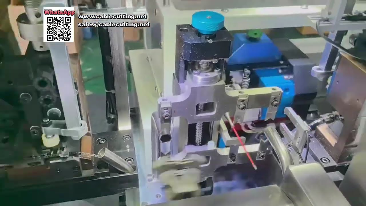 高效全伺服自動雙頭單線壓接機組