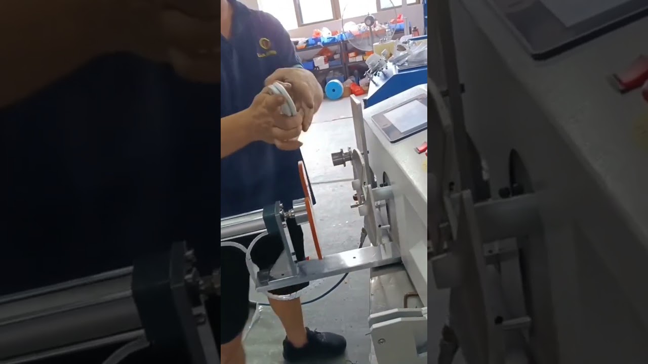 數據線自動纏繞與綑紮機 #工廠 #自動化
