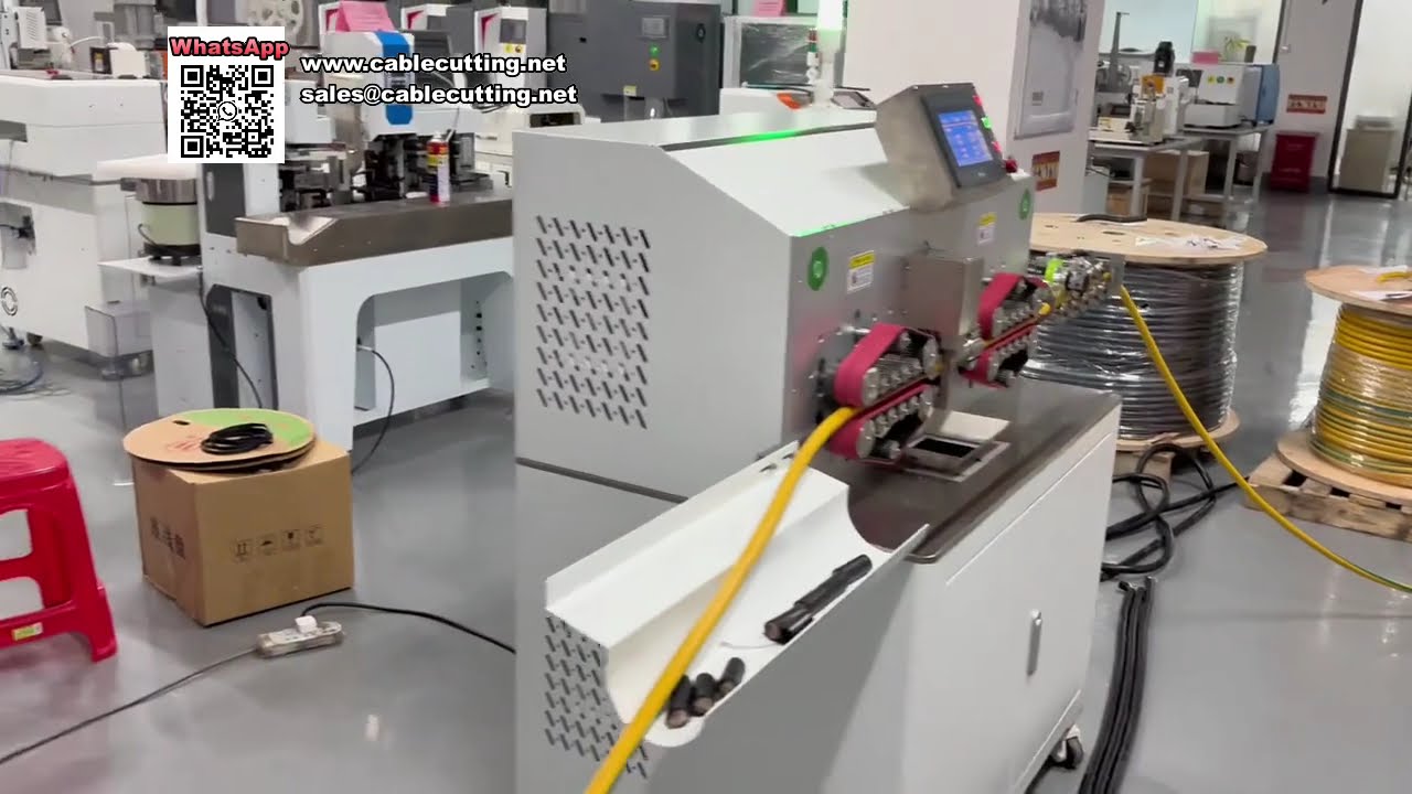 全自動電腦化電線裁切剝線機 | 適用150平方毫米電纜，提升工業效率